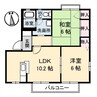 ディアスグレイス・ 2LDKの間取り