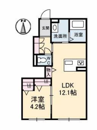 間取図 アトリエール北井門