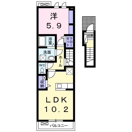 間取り図 カーサ．ストーリア．Ａ