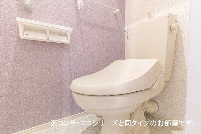 ゆったりとした空間のトイレです 仮）立花６丁目アパート