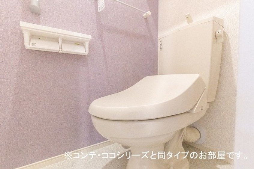 ゆったりとした空間のトイレです 仮）立花６丁目アパート