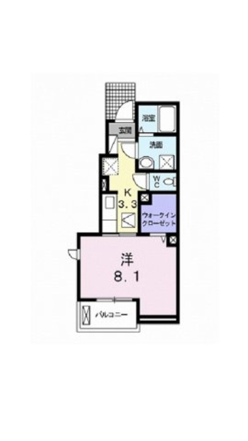 間取図 ジェンティーレ　クワバラ