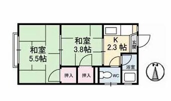 間取図 コーポ泉・