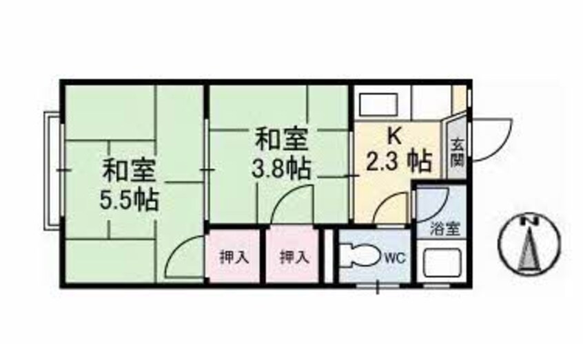 間取図 コーポ泉・