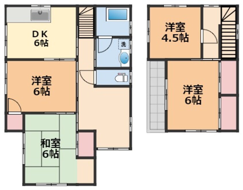 間取図 古川西借家