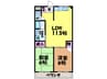 徳和マンション・ 2LDKの間取り