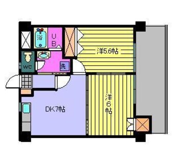 間取図 サザンコート6