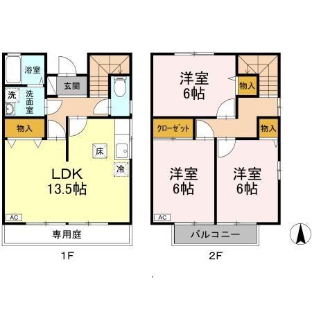 間取り図 カーサ・カミーリァ　C棟
