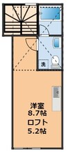 オリンポスヒル 1Rの間取り