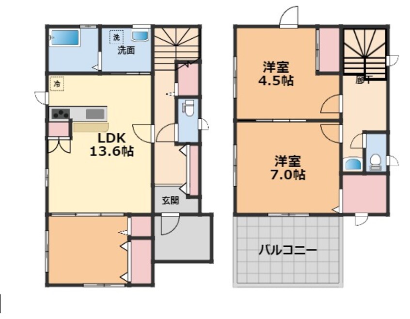 間取図 西石井一戸建