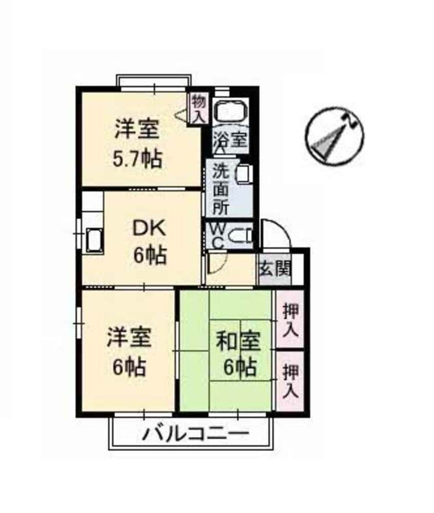 間取図 バリュージュＫ　Ａ棟