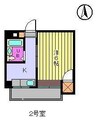 アミューズハウスサクラ 1DKの間取り