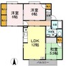 エスポワール３４　Ｆ棟 3LDKの間取り