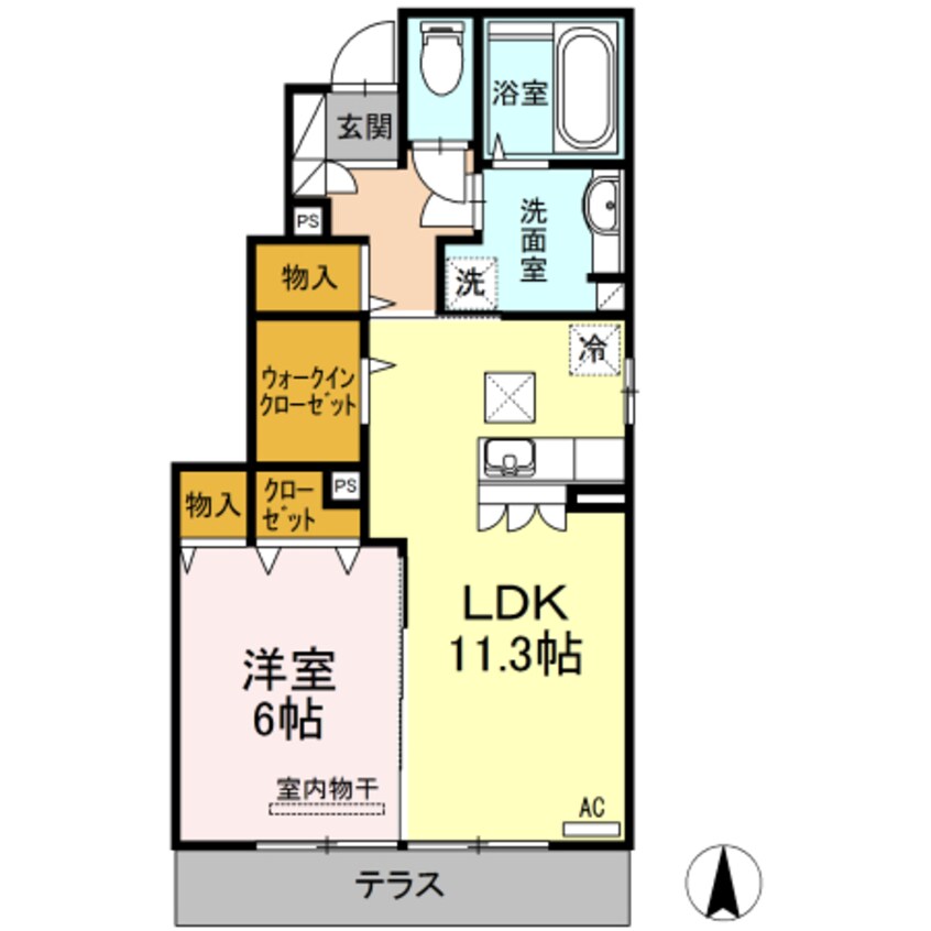 間取図 リヴェール来住・