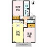 倫世館 2DKの間取り