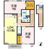 ボヌール･ＳＮ　A・B棟・ 2LDKの間取り