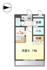 カメリア パレス 1Kの間取り