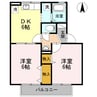 アヴァンティ浜田A・B・C・ 2DKの間取り