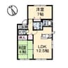 シャトレー安井・ 2LDKの間取り