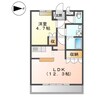 シェルハイツM 1LDKの間取り