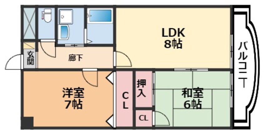 間取図 プレステージAC・