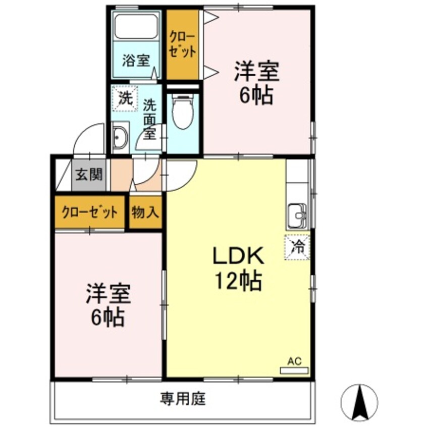 間取図 セントラルヴィレッジ桑原　Ｂ棟・