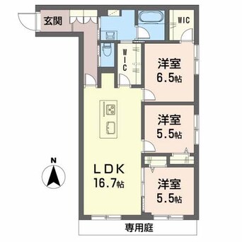 間取図 シャーメゾン　ルート３３