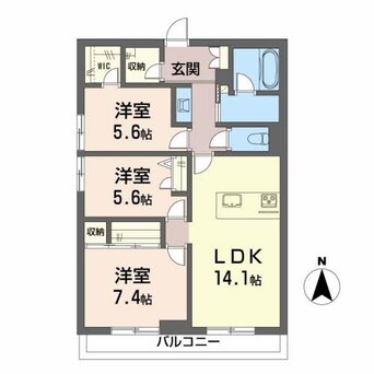 間取図 シャーメゾン　ルート３３