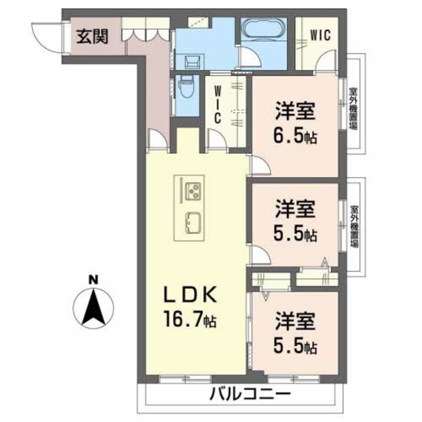 間取図 シャーメゾン　ルート３３