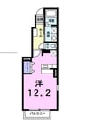 フルール　Ａ 1Rの間取り