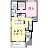 ポーラポポ 1LDKの間取り