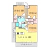 ラルステージ久米駅前 3LDKの間取り