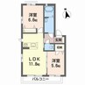 エスパルク 2LDKの間取り