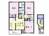 バーシア南梅本Ａ 3LDKの間取り