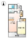 ピヒラヤ土居 1LDKの間取り