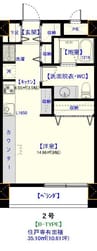 quinze lieu 1Rの間取り