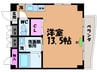 サザンコート枝松・ 1Rの間取り