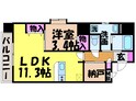 ヴェラヴィータ泉町Ⅱの間取図