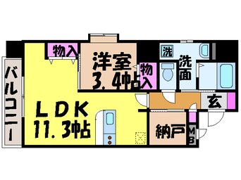 間取図 ヴェラヴィータ泉町Ⅱ