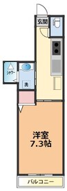 R2マンション・ 1Kの間取り