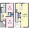 メルヘン・ベルク 2LDKの間取り