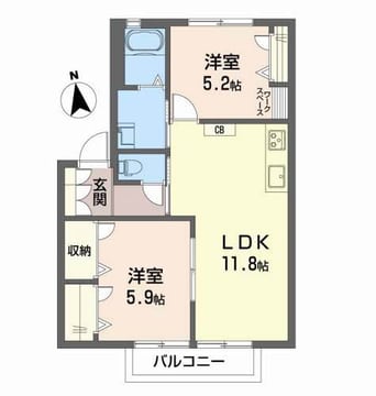 間取図 ビバーラ石井・