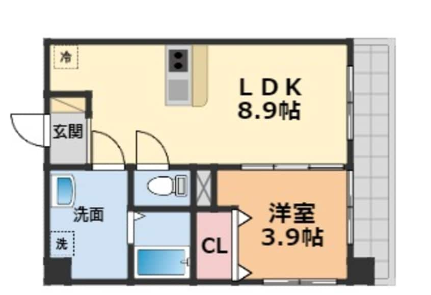 間取図 ＩＬＭａｒｅ柳井町