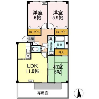 間取図 フォブール白石 Ｂ棟・