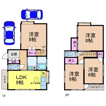 間取図 立花 武智貸家・