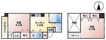 間取図 リューレント朝生田・