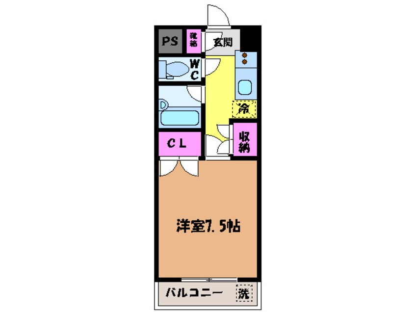 間取図 ジョイフル第１朝生田・