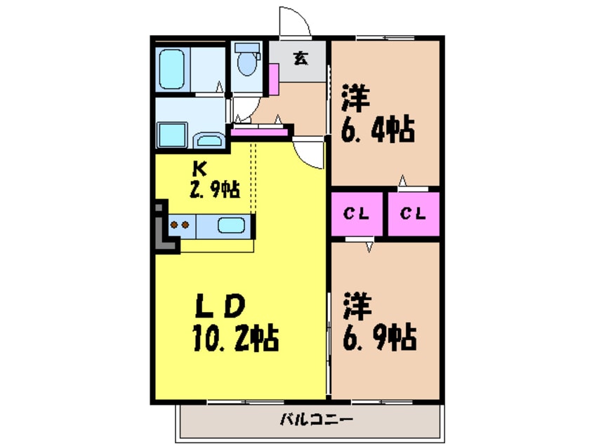 間取図 フォブールラシュレ・