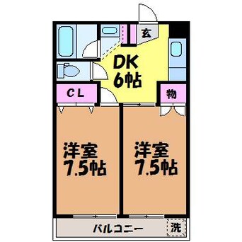 間取図 第２八束ハイツ・