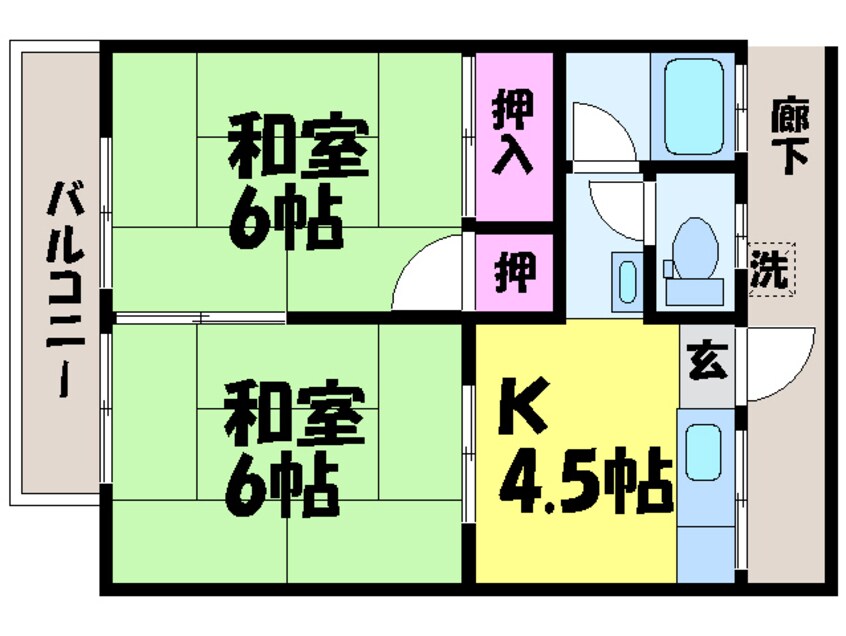 間取図 宮内コーポ・